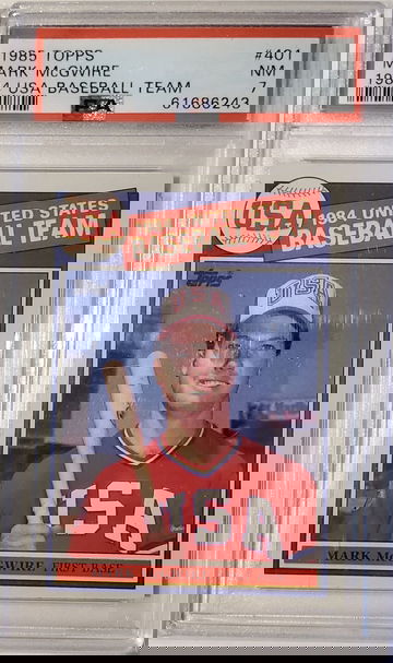 1985 Mark McGwire Topps PSA 7