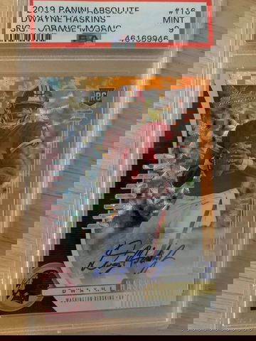 Dwayne Haskins 2019 absolute orange Mosaic /25 rc