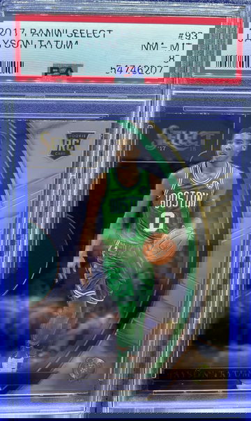 2017-18 Panini Select Concourse #93 Jayson Tatum Boston Celtics RC PSA 8 NM-MT