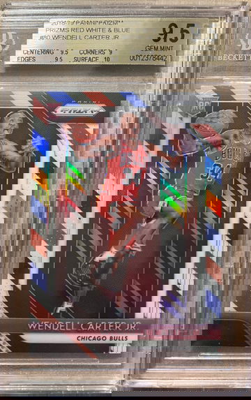 Wendell Carter Jr 2018-19 Panini Prizm Red White Blue RC BGS 9.5