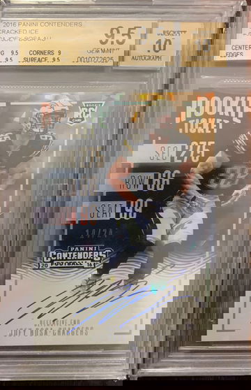 2016 Contenders Cracked Ice Joey Bosa ROOKIE RC AUTO 14/24 BGS 9.5/10