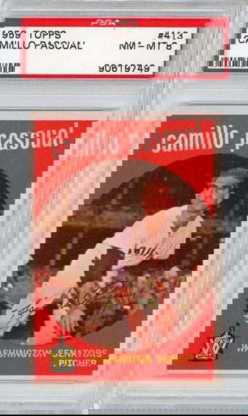 1959 Topps Camilo Pascual #413 PSA 8 P1235