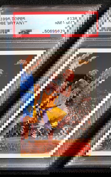 Kobe Bryant 1996-97 Topps RC #138 Rookie NM-MT PSA 8