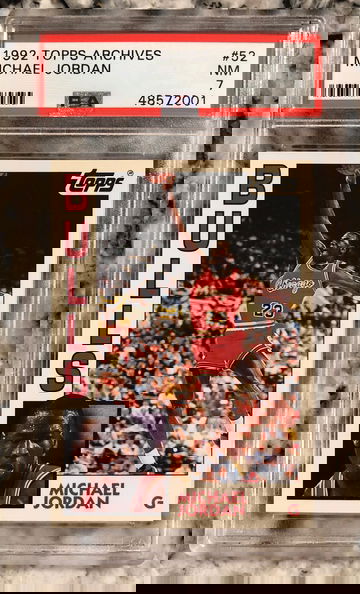 1992 Topps archives Michael Jordan PSA 7
