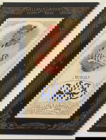 Albert Pujols 2012 Allen & Ginter’s Framed Mini Autograph, cracked PSA 10