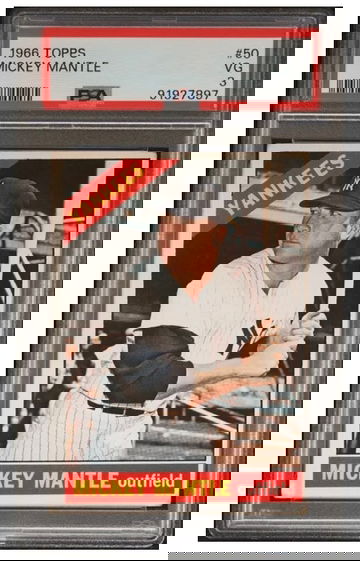 1966 Topps - #50 Mickey Mantle PSA 3