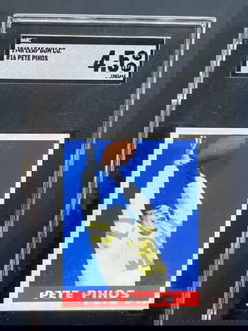 1948 Leaf Football Pete Pihos Rookie – SGC 4.5 (VG-EX+) – Strong Color – Hall of Fa