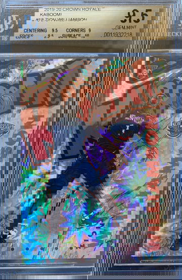 ZION WILLIAMSON KABOOM! SP ROOKIE BGS 9.5