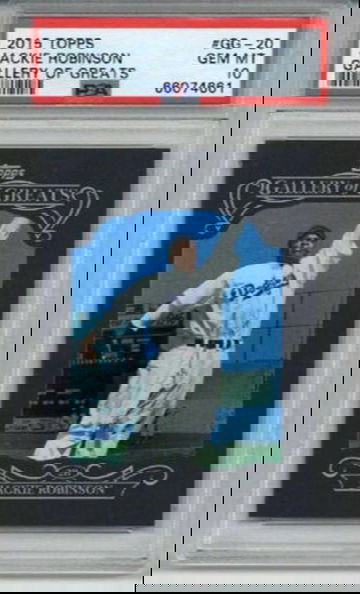 2015 TOPPS GALLERY OF GREATS #GG-20 JACKIE ROBINSON CARD DODGERS PSA 10