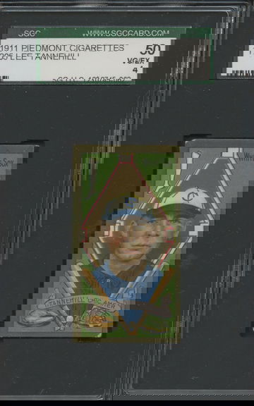 1911 T205 Piedmont Cigarettes Lee Tannehill Chicago White Sox SGC 50 VGEX 4 50