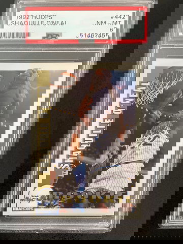 1992 Hoops #442 Shaquille O’Neal PSA 8