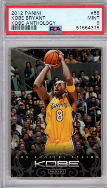  2012 Panini Kobe Bryant Anthology #58 - PSA 9