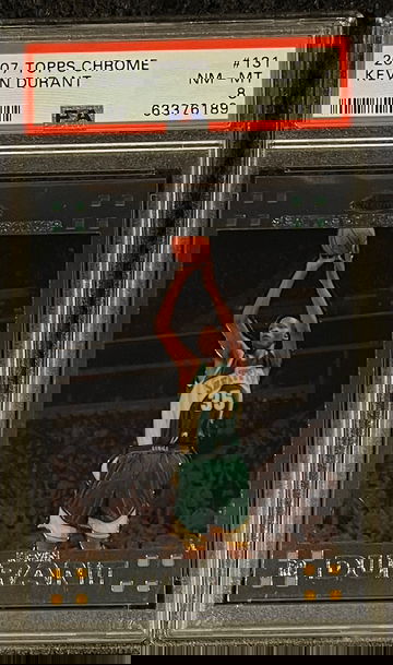 Kevin Durant Topps Chrome 2007 PSA8