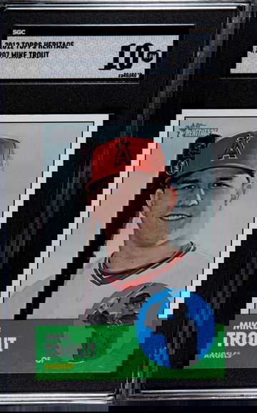 2012 Topps Heritage Mike Trout  #207 SGC 10