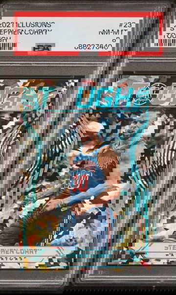 2021 Panini Illusions Stephen Curry Tough #23 PSA 8 [BK-2A.27]
