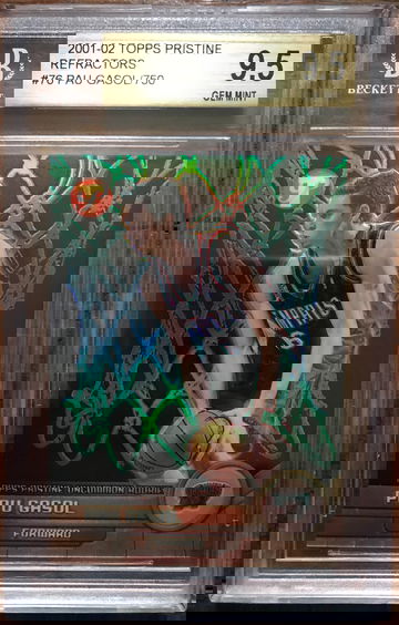 2001-02 Topps Pristine Pau Gasol #76 Refractors Rookie BGS 9.5