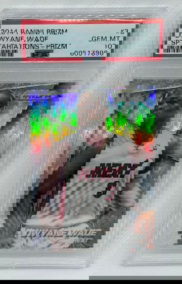 DWAYNE WADE 2014 PRIZM - SP VARIATIONS - SILVER PRIZM PSA 10