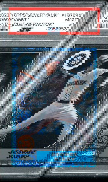 PSA 9 2022 Topps 87' Silver Pack George Kirby Blue /150