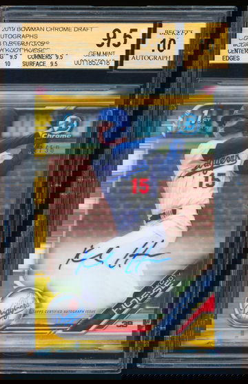 2019 Bowman Chrome KODY HOESE Gold Refractor Auto RC PSA 10 Autograph #12/50 Los Angeles Dodgers