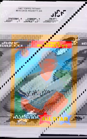 1987 Topps Tiffany All-Star Dave Righetti #616 BGS 8.5