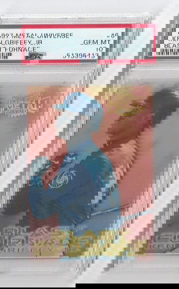 PSA 10 GEM MINT 1997 METAL UNIVERSE KEN GRIFFEY JR BLAST FURNACE #6