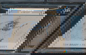 2016 Panini Clear Vision Gold Tom Brady Auto Autograph #d 1/5 BGS 9/10 GOAT