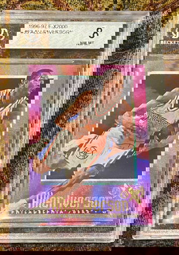 1996-97 E-X2000 Allen Iverson #53 Rookie BGS 8 NM-MT