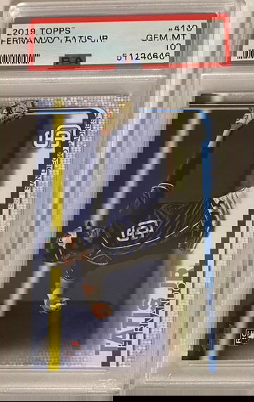 2019 Topps #410 Fernando Tatis series 2 rookie RC psa 10 gem mint