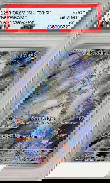 2025 POKEMON JTG EN-JOURN TOGETHER NS RESHIRAM #167 ILL RARE PSA 10