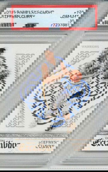 2015 PANINI EXCALIBUR #76 STEPHEN CURRY CARD WARRIORS PSA 10 LOW POP RARE