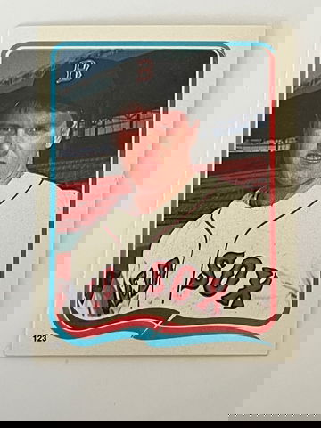 1985 Roger Clemons RC Fleer Stickers #123 (EX-NM).