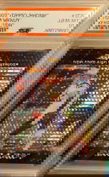 2007 Topps Chrome Xfractor Tom Brady #TC6 PSA 10 