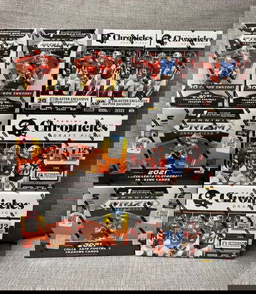 2021 draft picks prizm and chronicles mega and blaster box lot - 4 megas / 4 blasters
