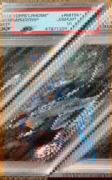 2018 Topps Chrome Update Austin Meadows PSA 10 Rookie Card #HMT54