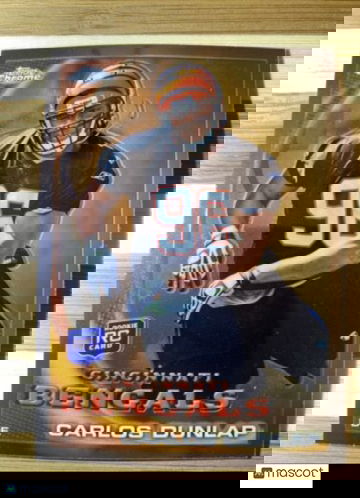 2010 Topps Chrome Carlos Dunlap RC #C65 Bengals Seahawks