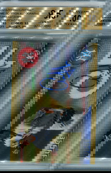 2016 Bowman Chrome gold refractor Aaron Judge prime position BGS 9.5 auto 10