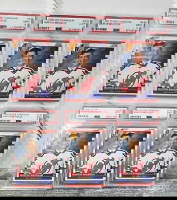 1990 Score Canadian Brodeur psa 9 (6 Card lot)