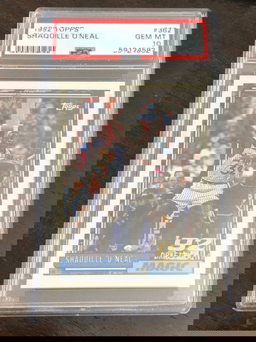 1992 Topps Shaquille O’Neal 362 PSA 10