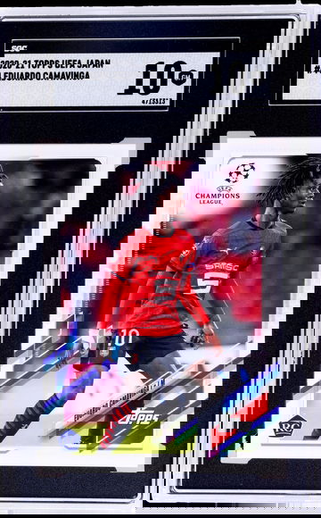2020-21 Topps UEFA Japan Eduardo Camavinga #44 RC SGC 10