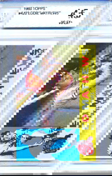 1960 Topps #420 Eddie Mathews HOF 4.5