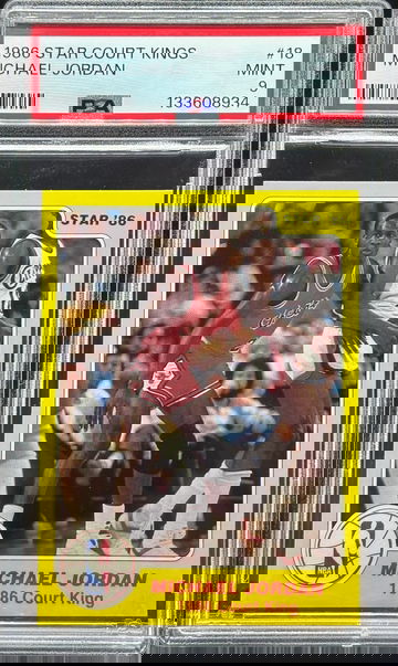 1986 Star Court Kings 18 Michael Jordan PSA 9