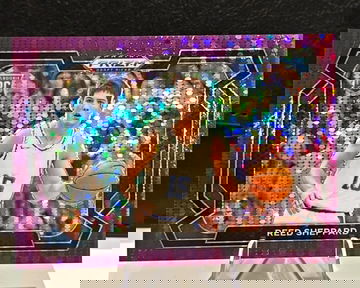 2024 Panini Prizm Draft  Reed Sheppard  Purple Pulsar Rookie  Variation  /55  Rockets