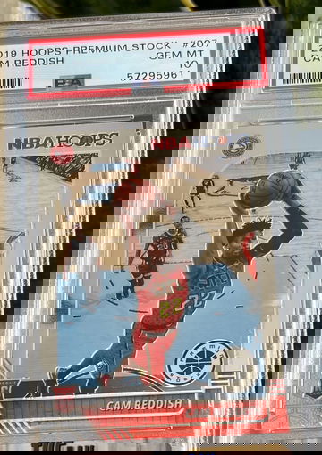 2019 Panini Hoops Premium Stock Cam Reddish #207 PSA 10 Gem Mint Rookie Card RC!