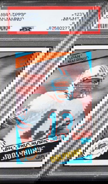 1984 Topps 123 Dan Marino RC PSA 8