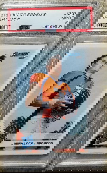 2019 drew lock Donruss rookie psa Mint 9