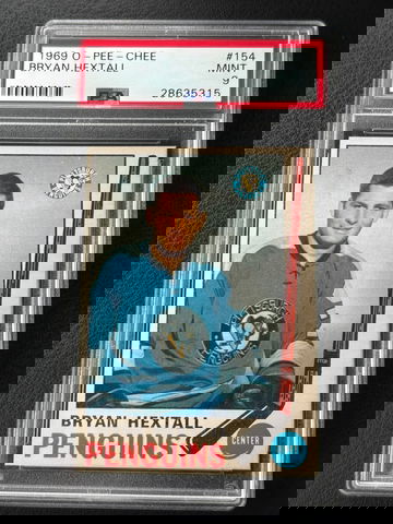 1969 O-Pee-Chee Bryan Hextall RC PSA 9 Pittsburgh Penguins