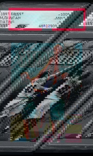 1997 Finest #306 Tim Duncan w/ Coating PSA 9