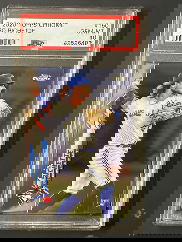 2020 Topps Chrome Bo Bichette #150 psa 10