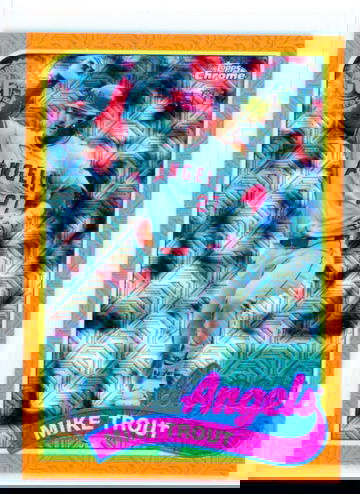 2024 Topps Silver Pack 1989 Chrome Promo Update T89CU-100 Mike Trout Orange Refractor!