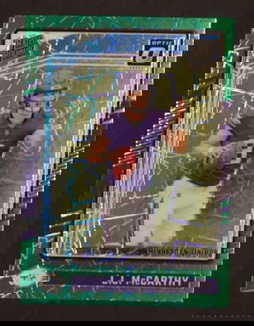 2023 Panini Donruss Optic 235 J.J. McCarthy Rated Rookie Vikings